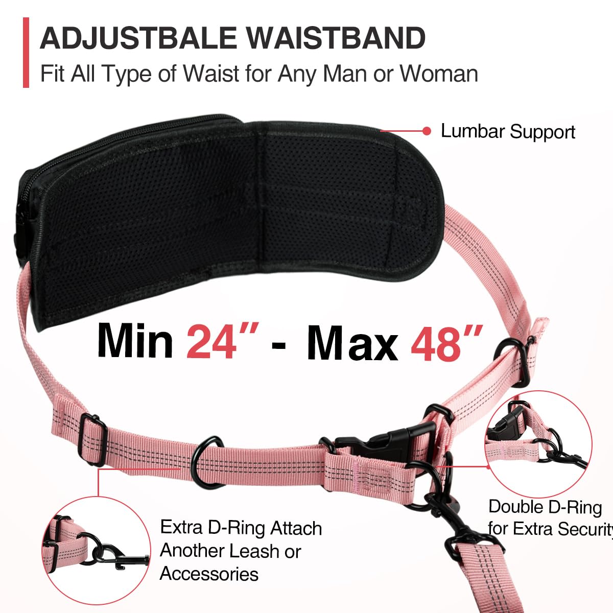 Kytely shock-absorbing-bungee-leash minimizes tug impact for smoother runs.