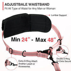 Kytely shock-absorbing-bungee-leash minimizes tug impact for smoother runs.