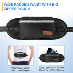 Kytely zipper pouch leash storage keeps phone and treats within reach