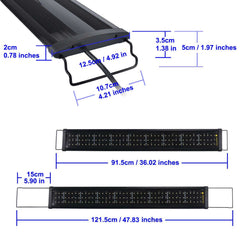 KZKR Aquarium Hood Light daylight mode provides bright natural illumination for daytime viewing.