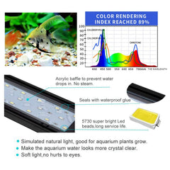 KZKR upgraded aquarium light extendable brackets enable precise tank fit and easy setup