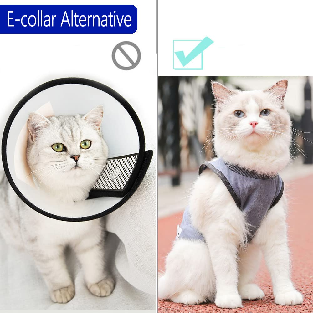kzrfojy cat-surgery-recovery-suit washable fabric reduces odor and simplifies care