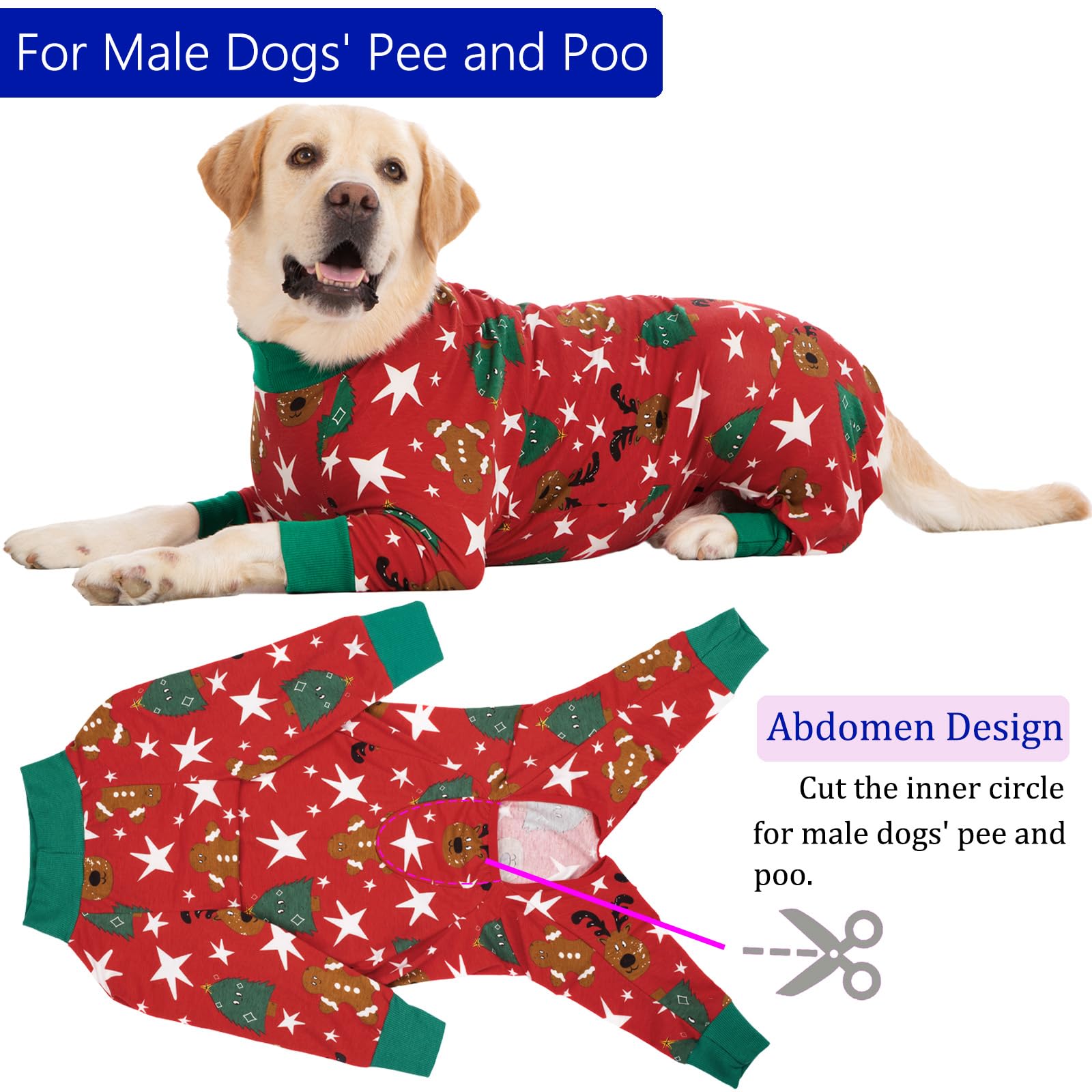 kzrfojy dog recovery suit abdomen design enabling easy toilet breaks