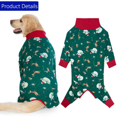 kzrfojy dog recovery suit green breathable elastic fabric reduces stress during recovery.