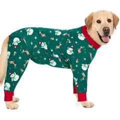 kzrfojy dog recovery suit green full-coverage protects stitches while keeping your dog comfortable.