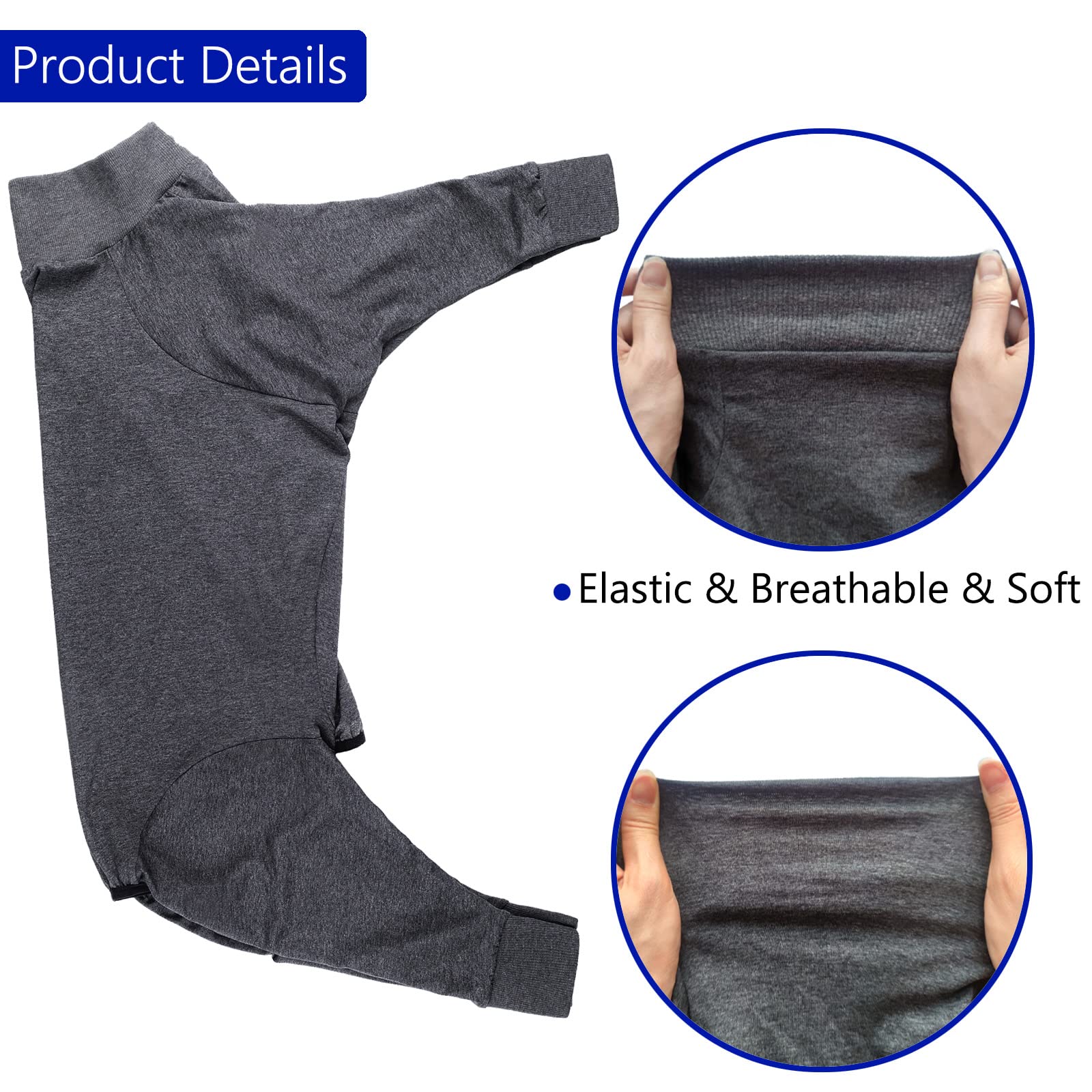kzrfojy recovery-suit breathable-elastic-material keeps dogs comfy