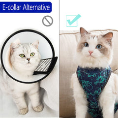 kzrfojy-traje-recuperacion-gato-tallas-s ajuste cómodo para gatitos pequeños.