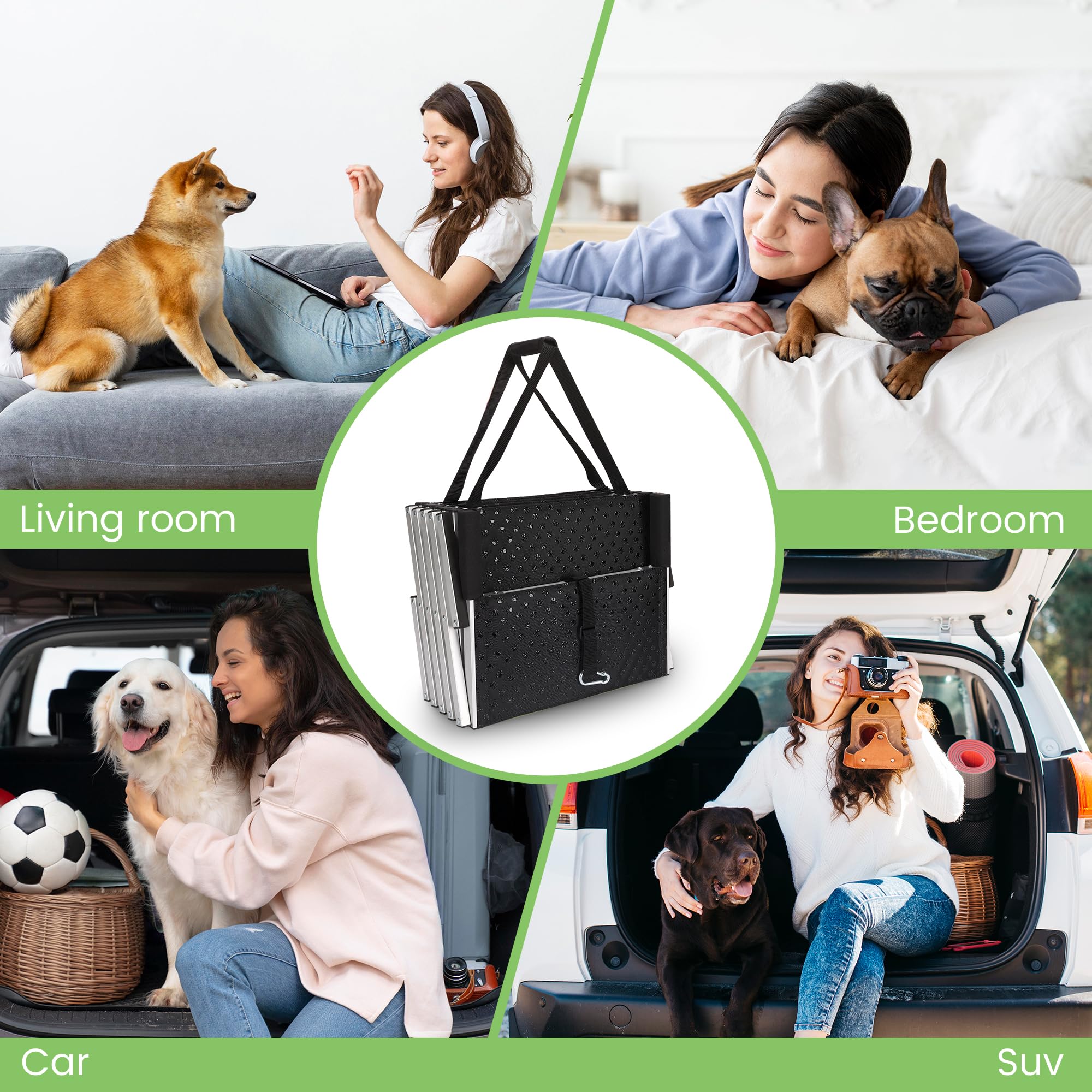 KZYZZFRID lightweight aluminum dog stair emphasizes easy portability