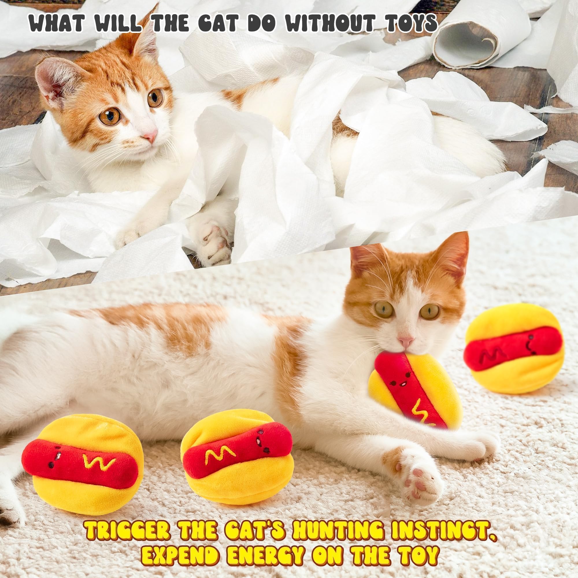 L1rabe hot dog catnip toy gift box packaging for gifting