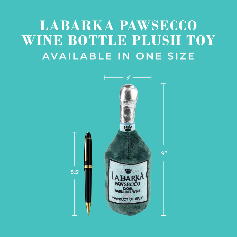 LaBarka Pawsecco medium-size toy suits fetch, chew, and cuddle sessions.
