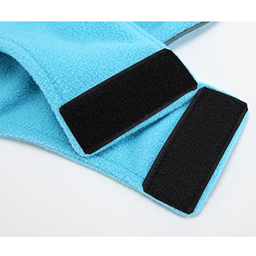 La La Pet Creation Core windproof plush jacket blue XXL, machine washable and easy care.