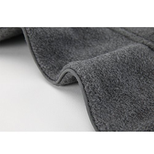 La La Pet Creation Core windproof plush vest is machine washable for easy care.