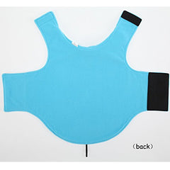 La La Pet Creation Core windproof plush vest reflective strip closeup
