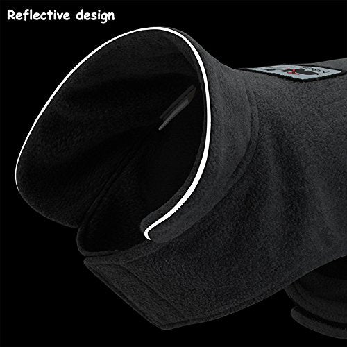 La La Pet Creation Core windproof plush vest with Velcro closure for quick dressing.