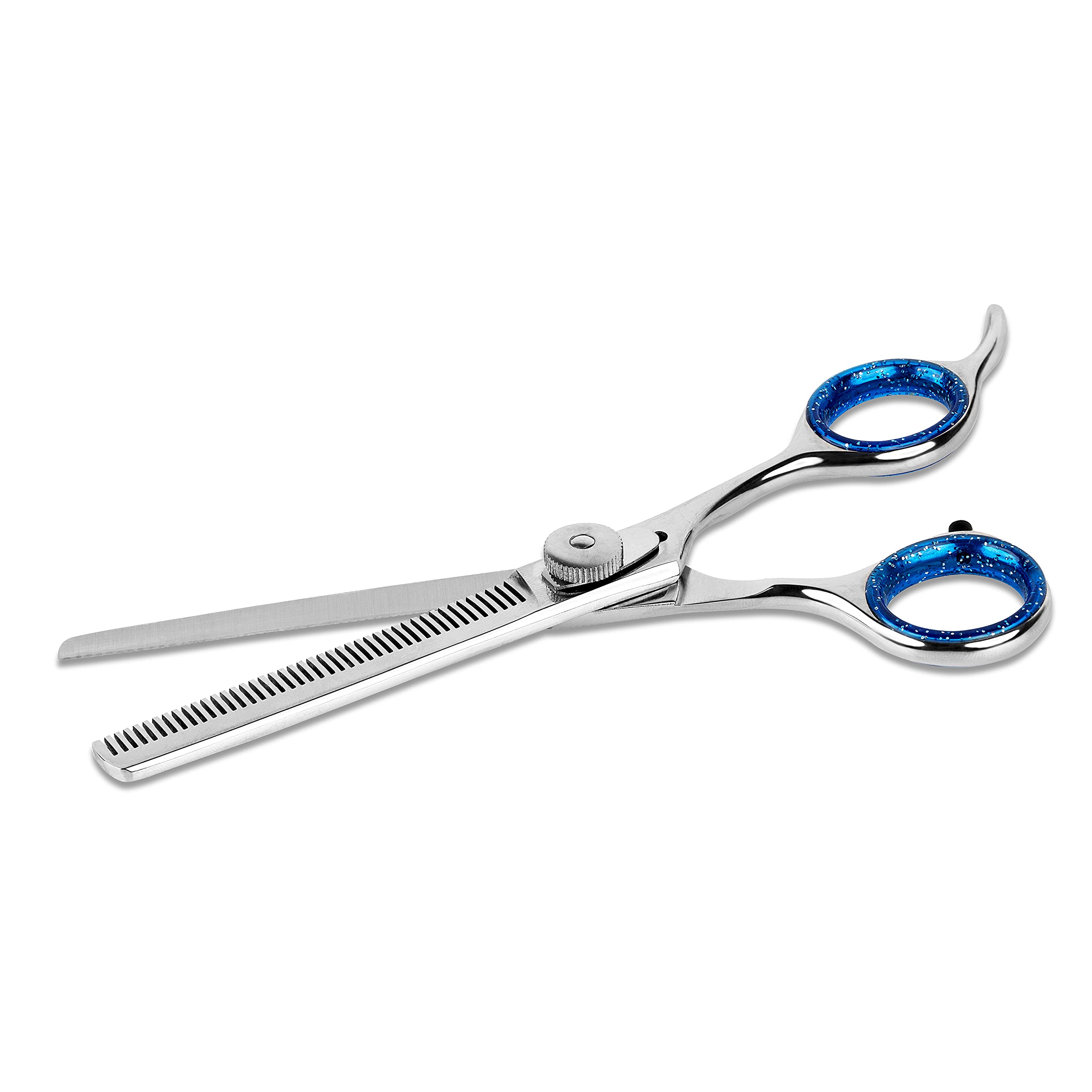 Laazar straight blade close-up shows clean, smooth cutting action.