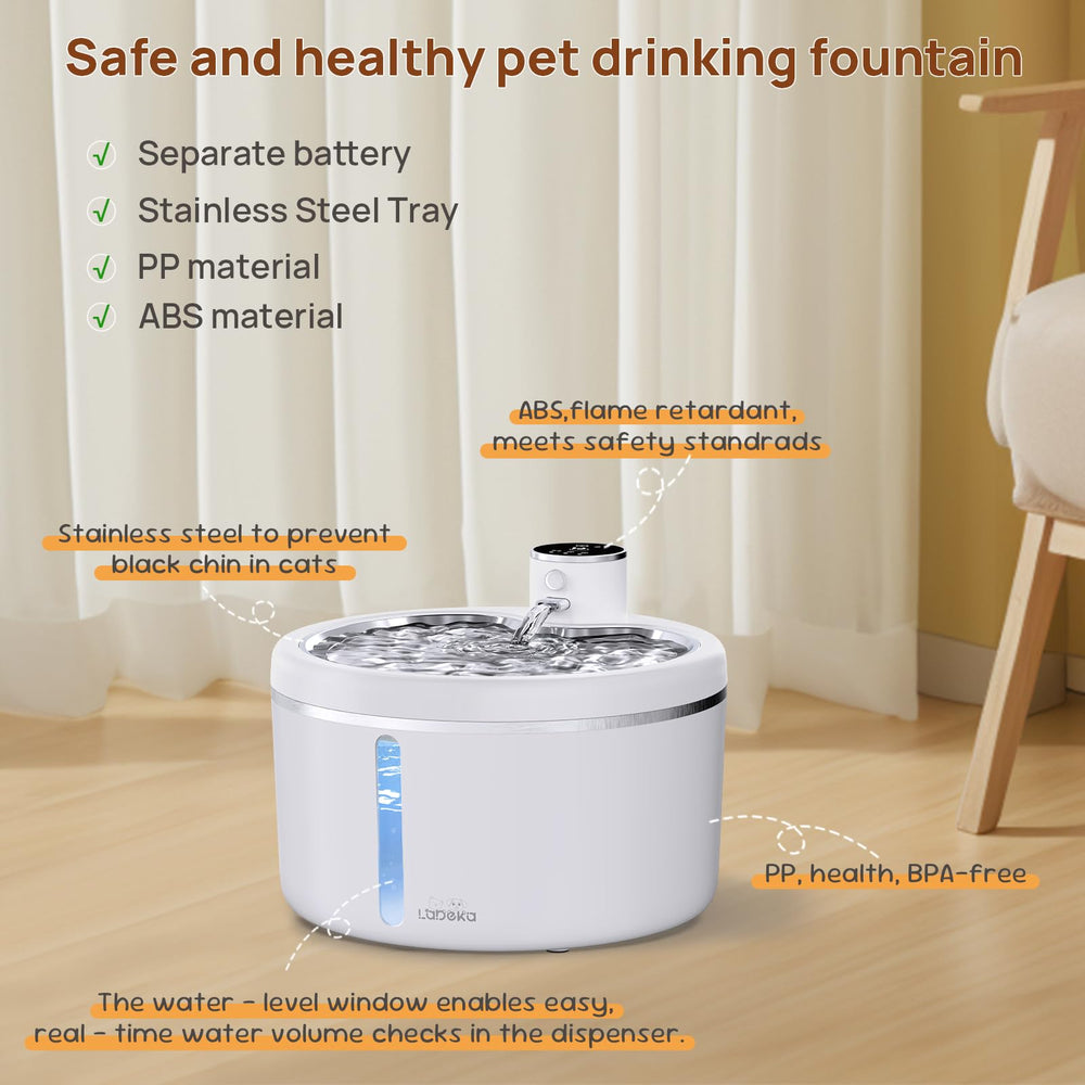 LABEKA 3L fountain supports hydration for cats and dogs in busy households