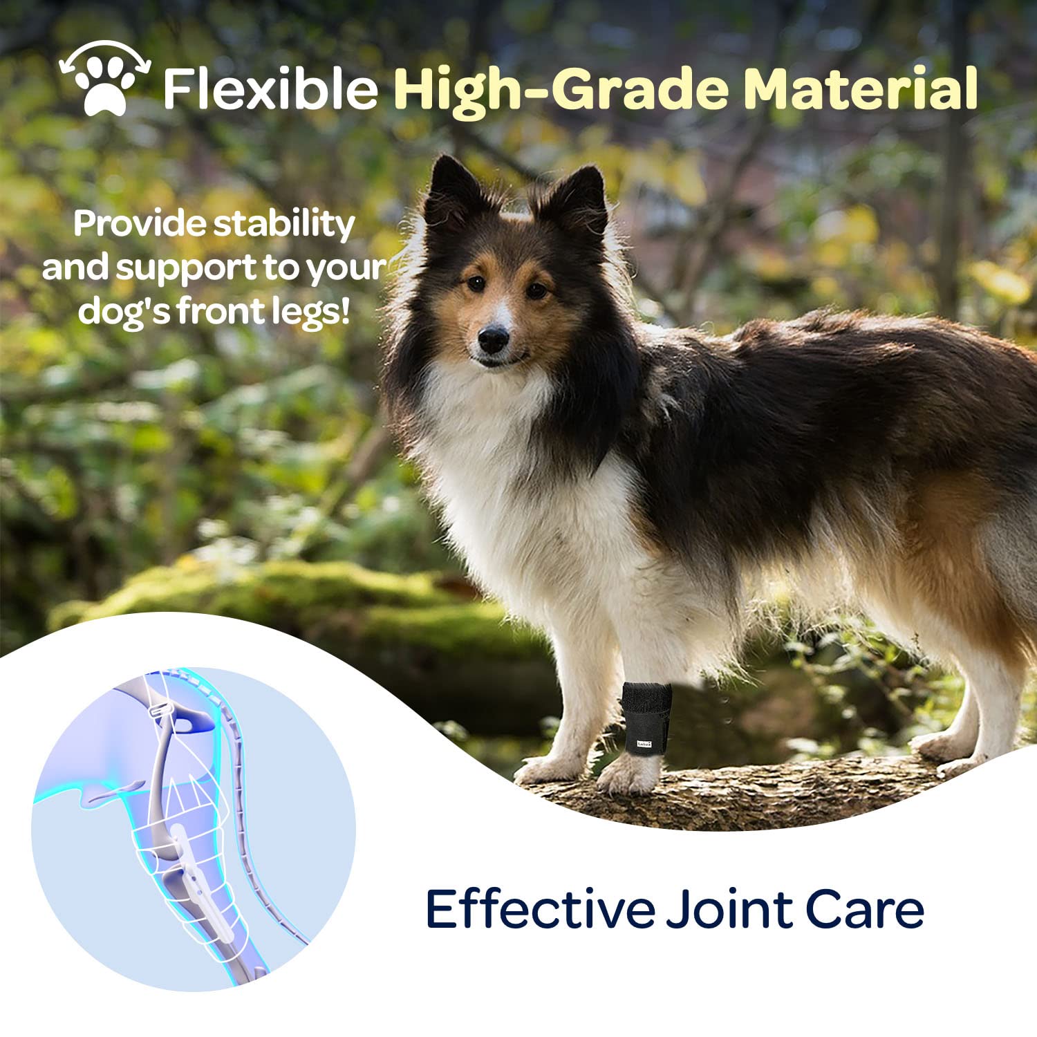 Labra neoprene breathable material on leg brace keeps skin cool