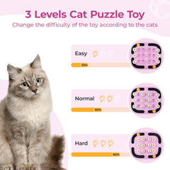 LACCEN cat puzzle toy indoor activity keeps cats moving and engaged
