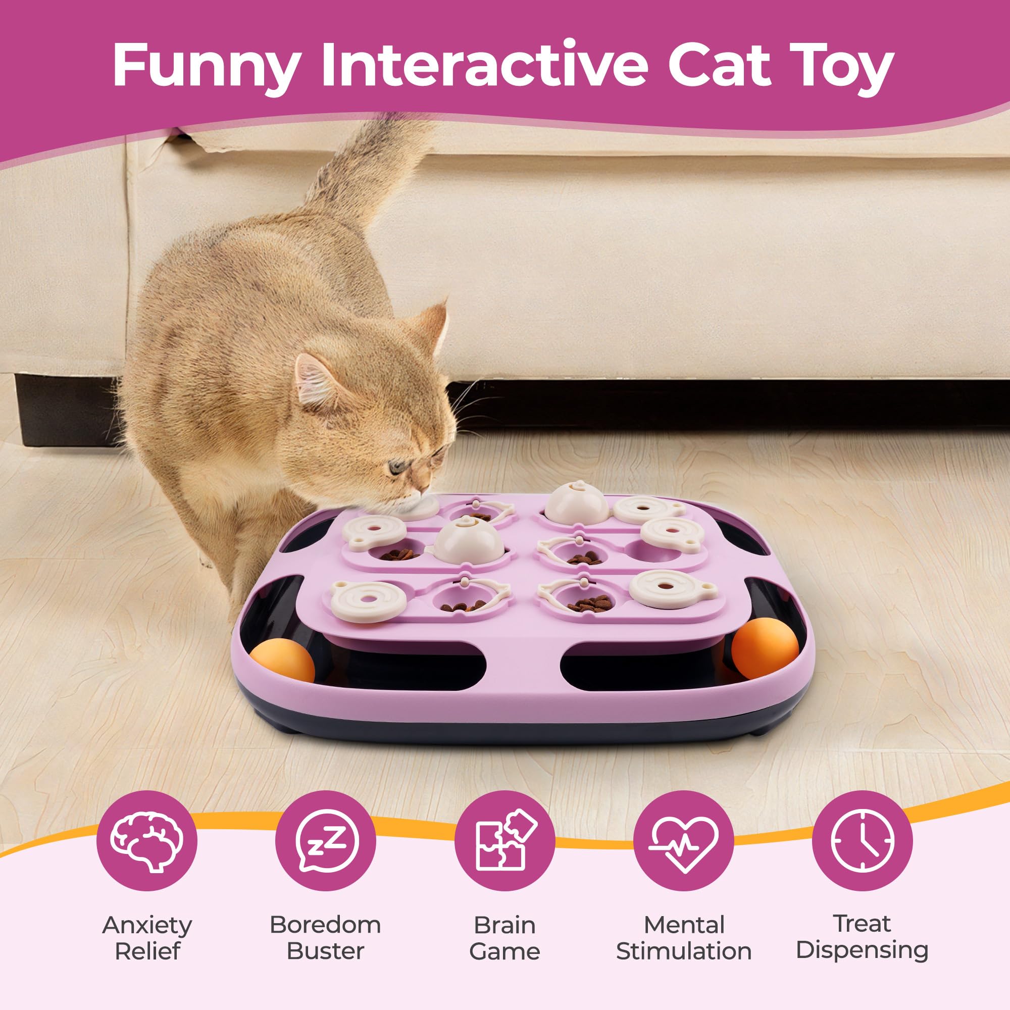 LACCEN cat puzzle toy multi-game setup challenges minds and rewards curiosity