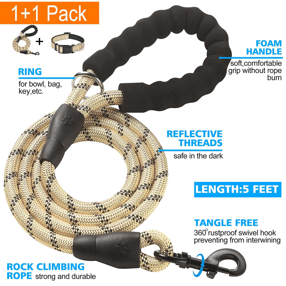 Collar Ladoogo con neopreno suave y acolchado para paseos confortables