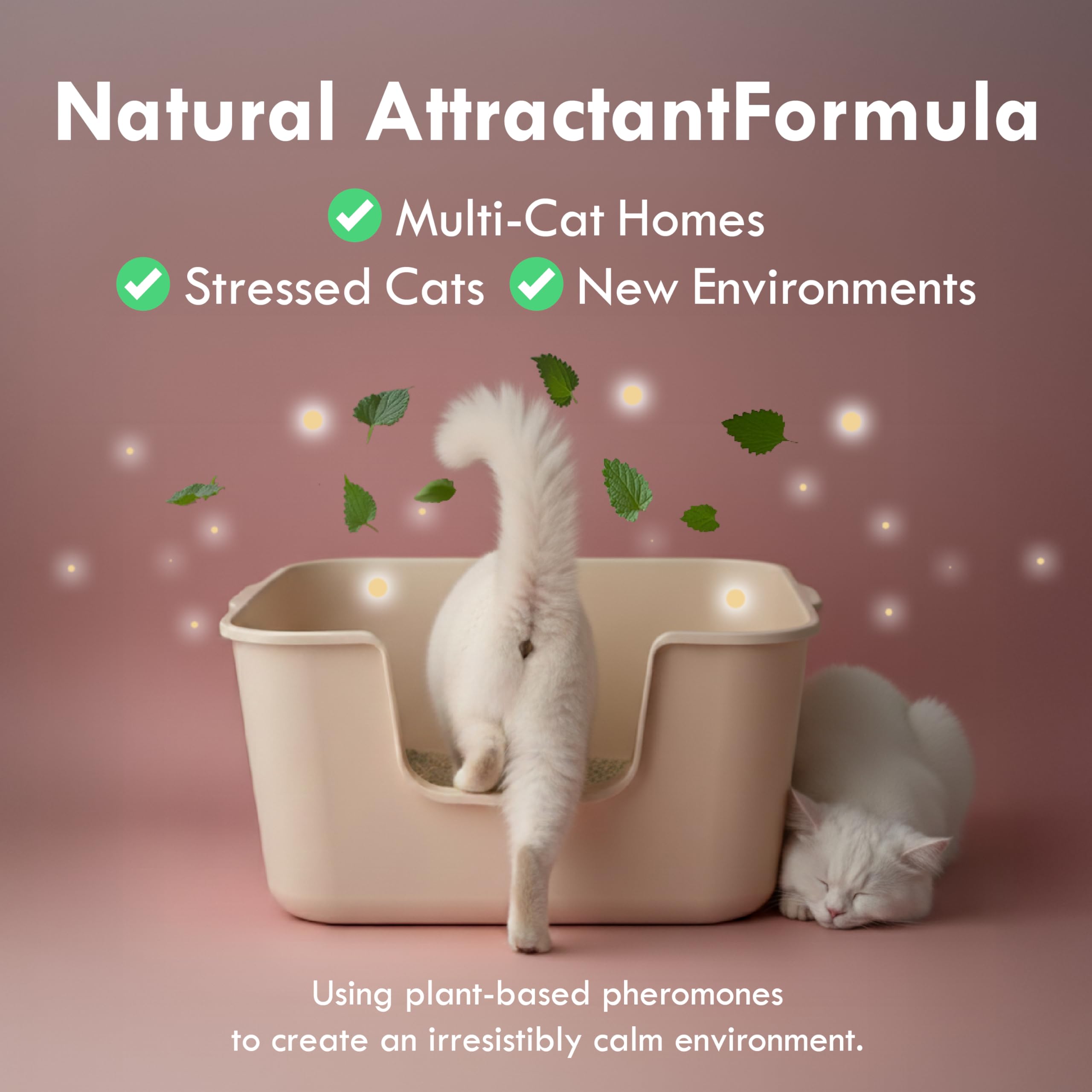 Lady N Cat Attract Tofu Litter self-cleaning box compatibility supports automated systems