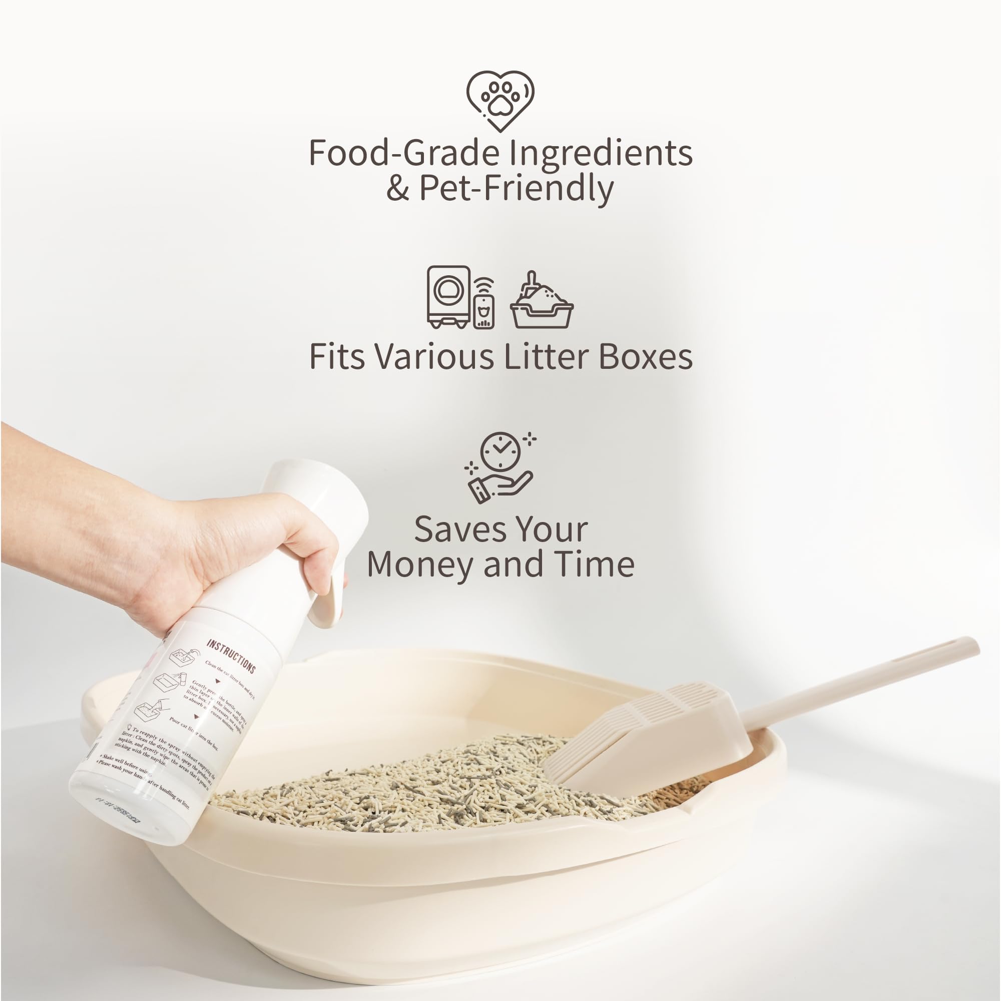 Lady N non-stick spray delivers over 60 applications for months of upkeep.