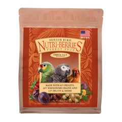 LAFEBER'S Senior Bird Nutri-Berries round shape promotes beak play and mental stimulation.