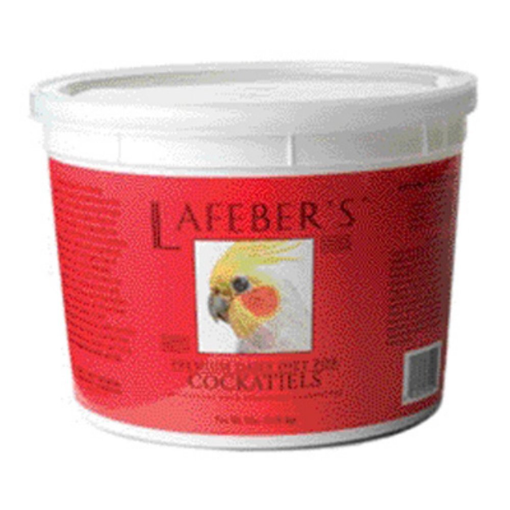LAFEBER'S Cockatiel Pellets 5lb bag — balanced daily feeding.
