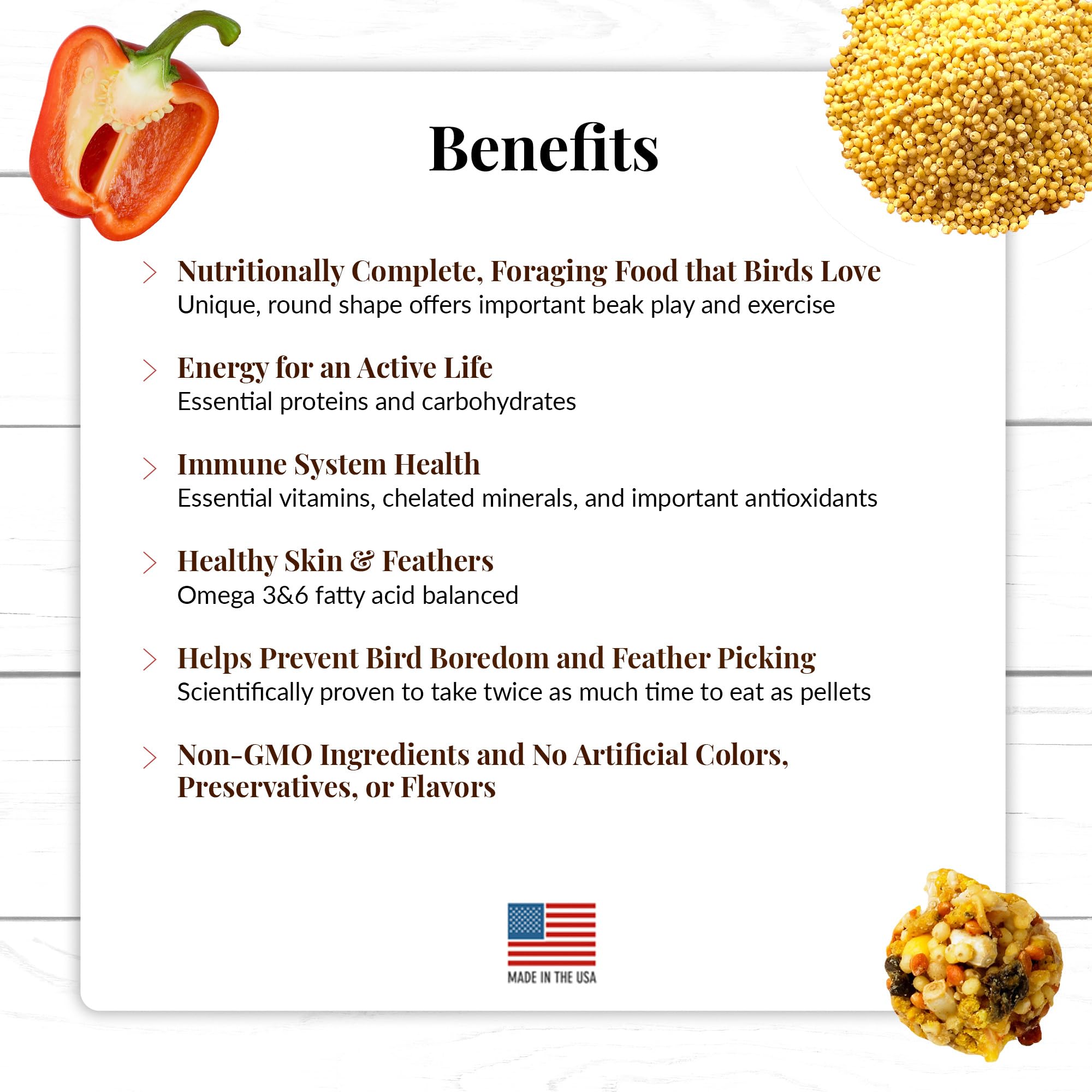 LAFEBER'S El Paso Nutri-Berries highlight red and green peppers for wholesome ingredients.