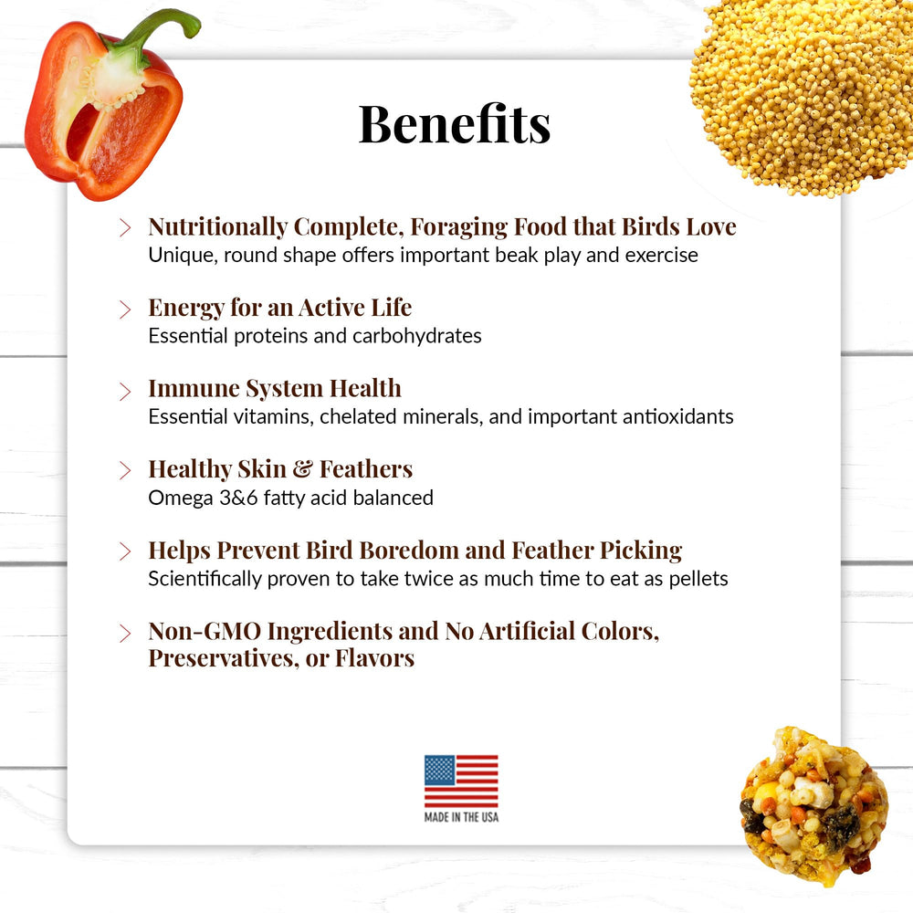 LAFEBER'S El Paso Nutri-Berries highlight red and green peppers for wholesome ingredients.