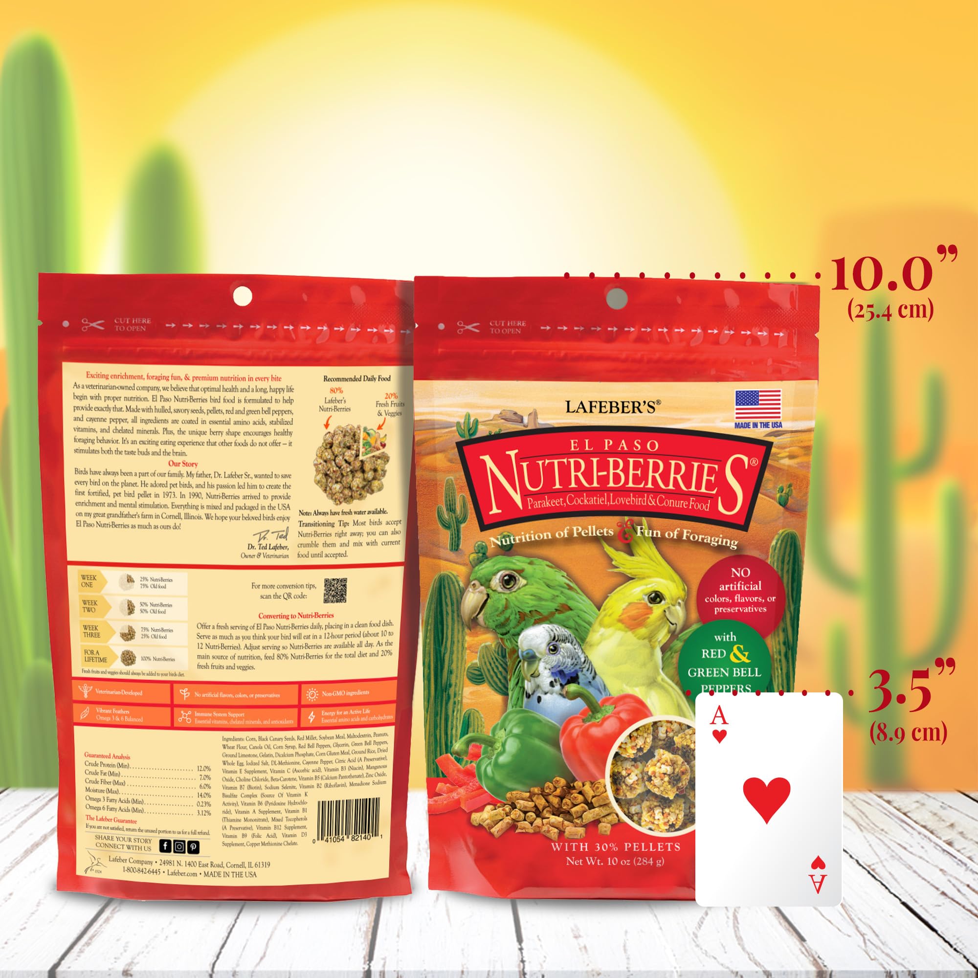 LAFEBER'S El Paso Nutri-Berries are made in the USA at the Lafeber Family Farm.