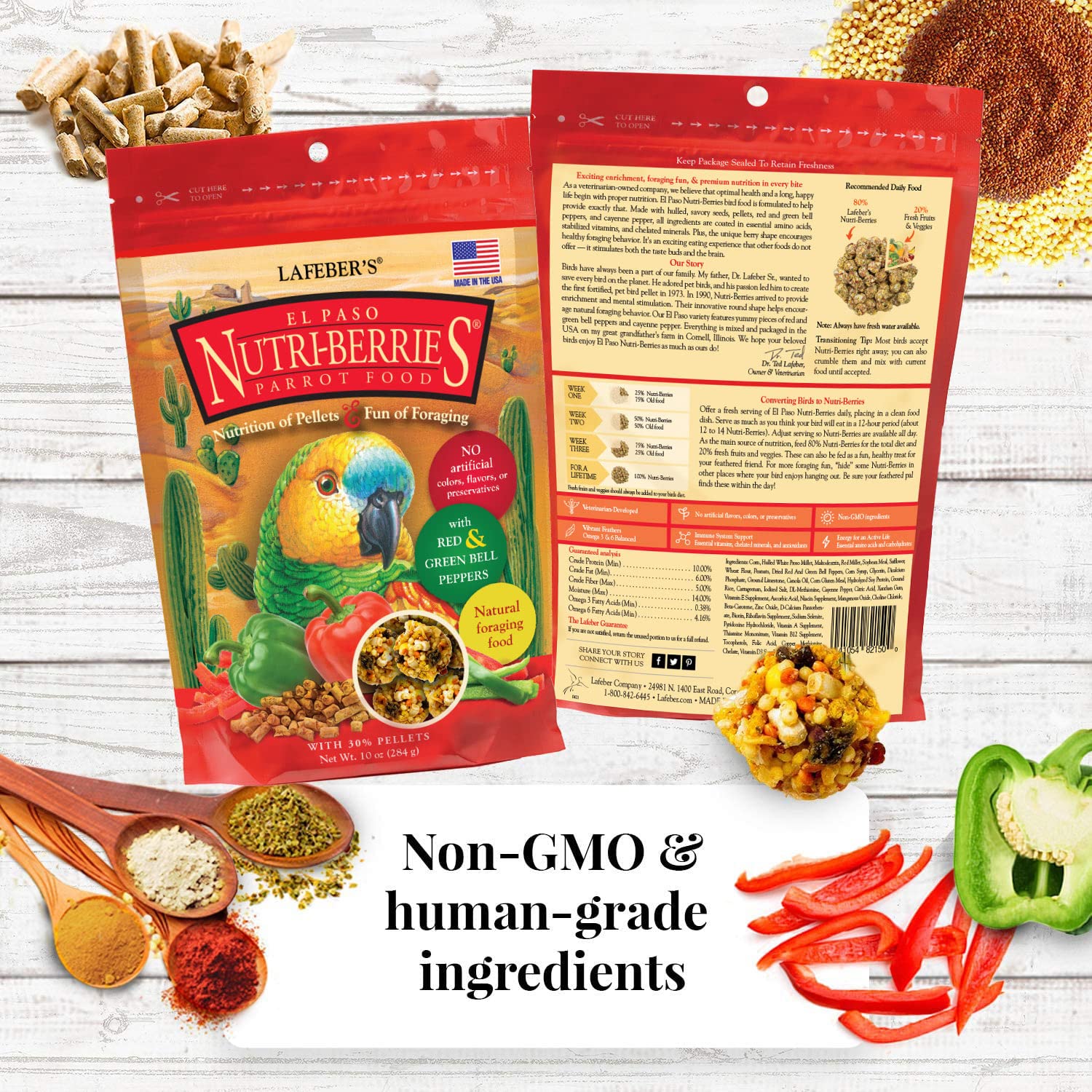 LAFEBER'S Nutri-Berries 4-pack bundle ready to store