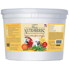 Lafeber's Nutri-Berries ingredients close-up showing non-GMO components.