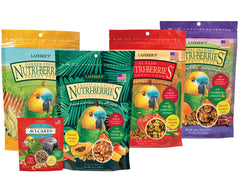 LAFEBER'S Nutri-Berries tropical flavor bag for parrots offering balanced variety