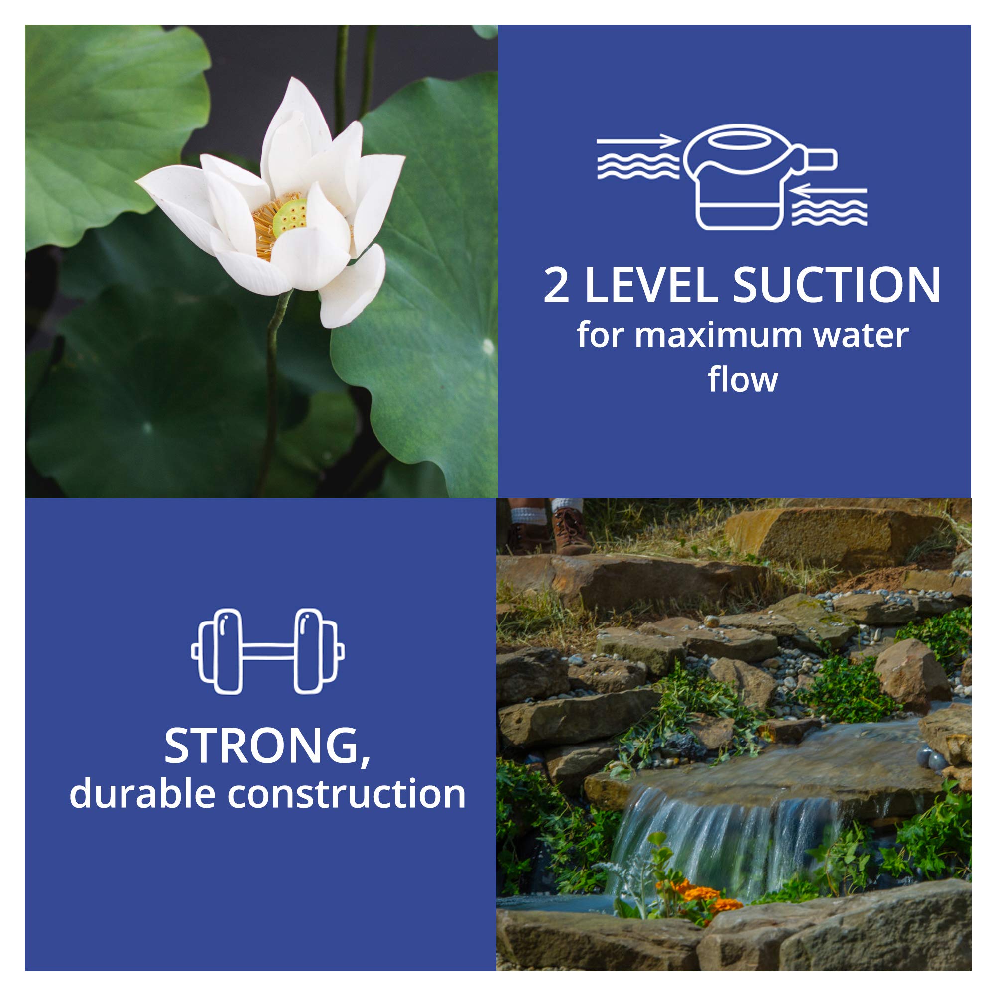 Laguna Max-Flo 1350 made-in-italy construction emphasizes reliability