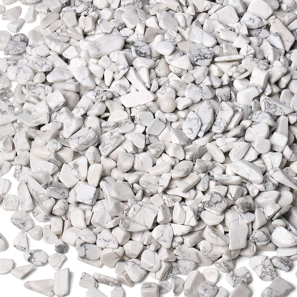 LAIDANLA Howlite aquarium gravel closeup showing polished irregular stones for décor and aquariums