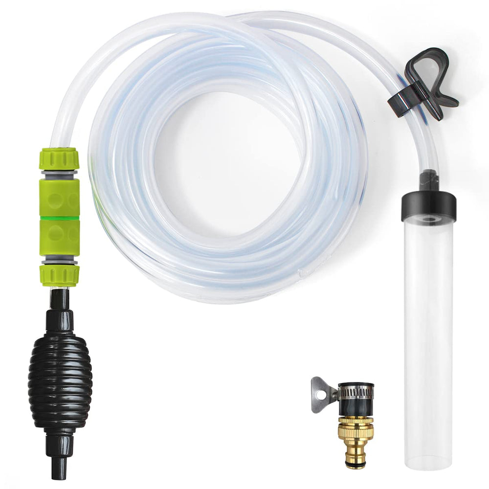 Laifoo 25ft aquarium vacuum cleaner in action for quick debris removal