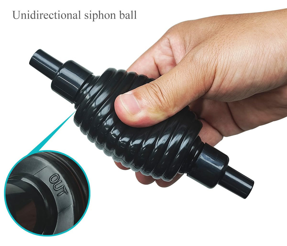 Laifoo aquarium siphon shows water flow for clearer tank water during maintenance