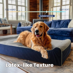 Laifug memory foam closeup reveals dense foam for comfort
