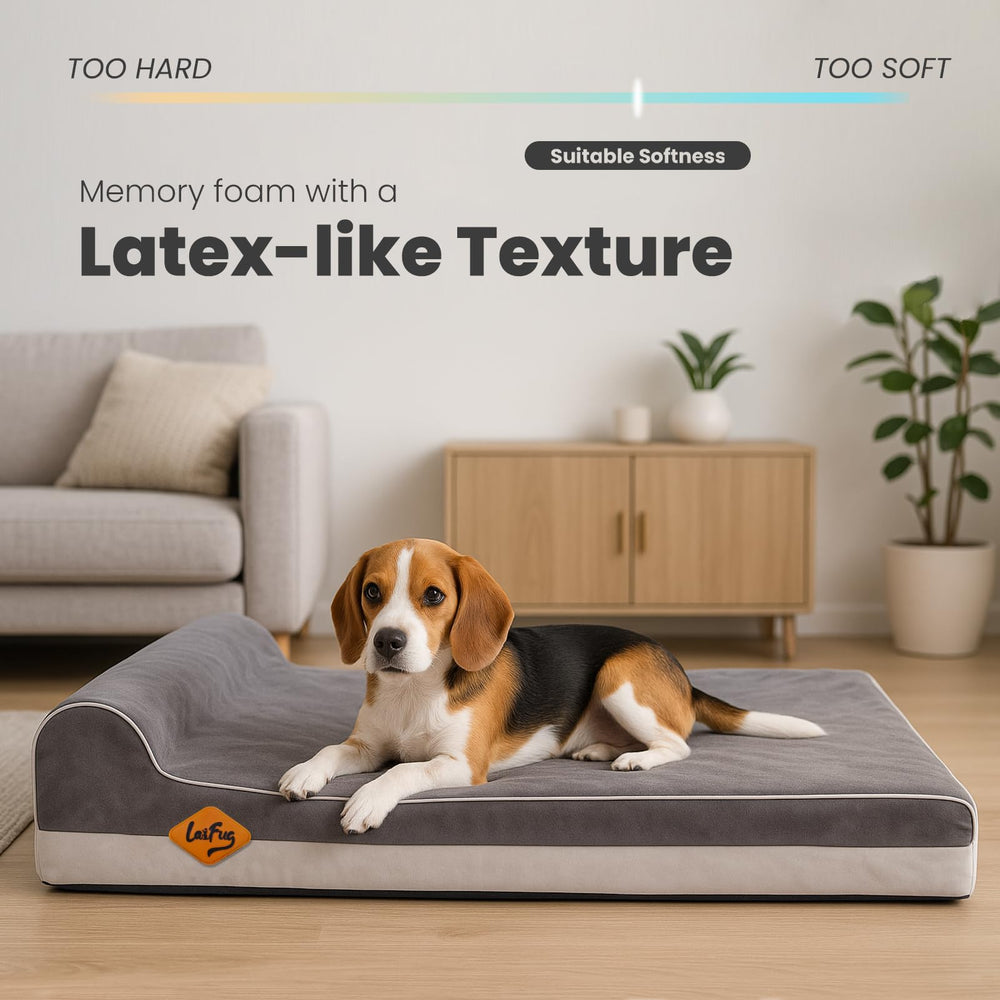 Laifug memory foam close-up highlights dense comfort and shape retention.