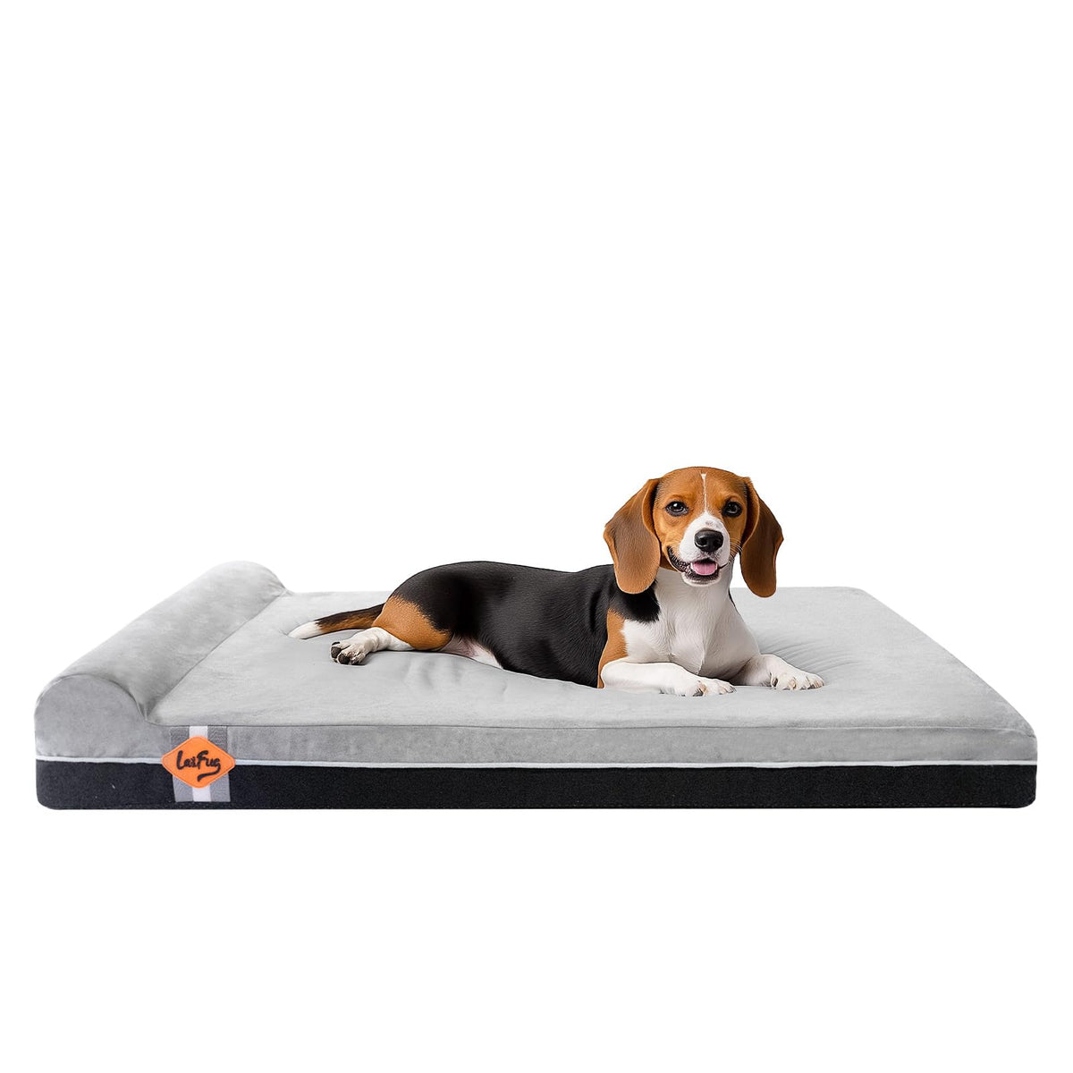 Laifug orthopedic dog bed memory-foam-top cushions joints for comfortable rest