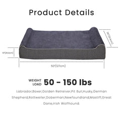 Laifug bed side profile highlighting 10-inch height for plush, stable rest.