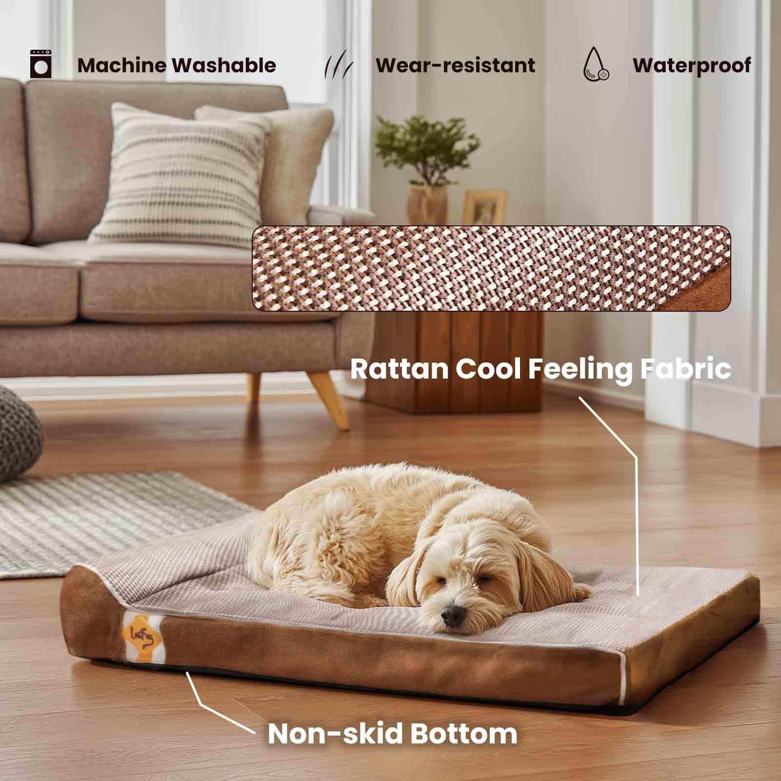 Laifug 3-inch pillow neck support detail highlights added head comfort.