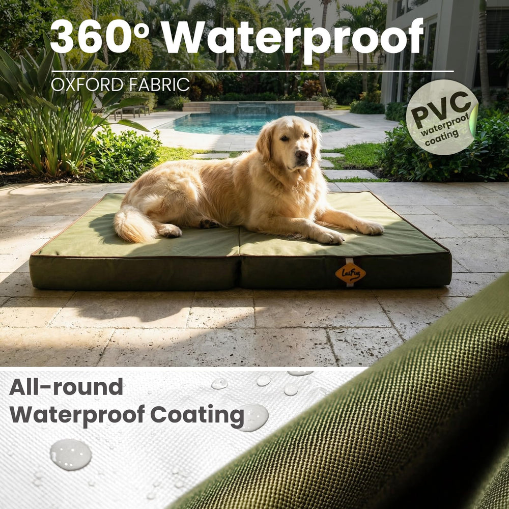 Laifug washable removable cover dog bed for quick cleanup after muddy outings