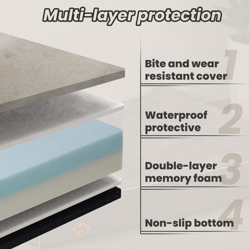 Laifug waterproof liner offers spill protection for easy care.