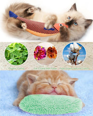 LAIRIES catnip-filled toys engage cats and invite play during trips