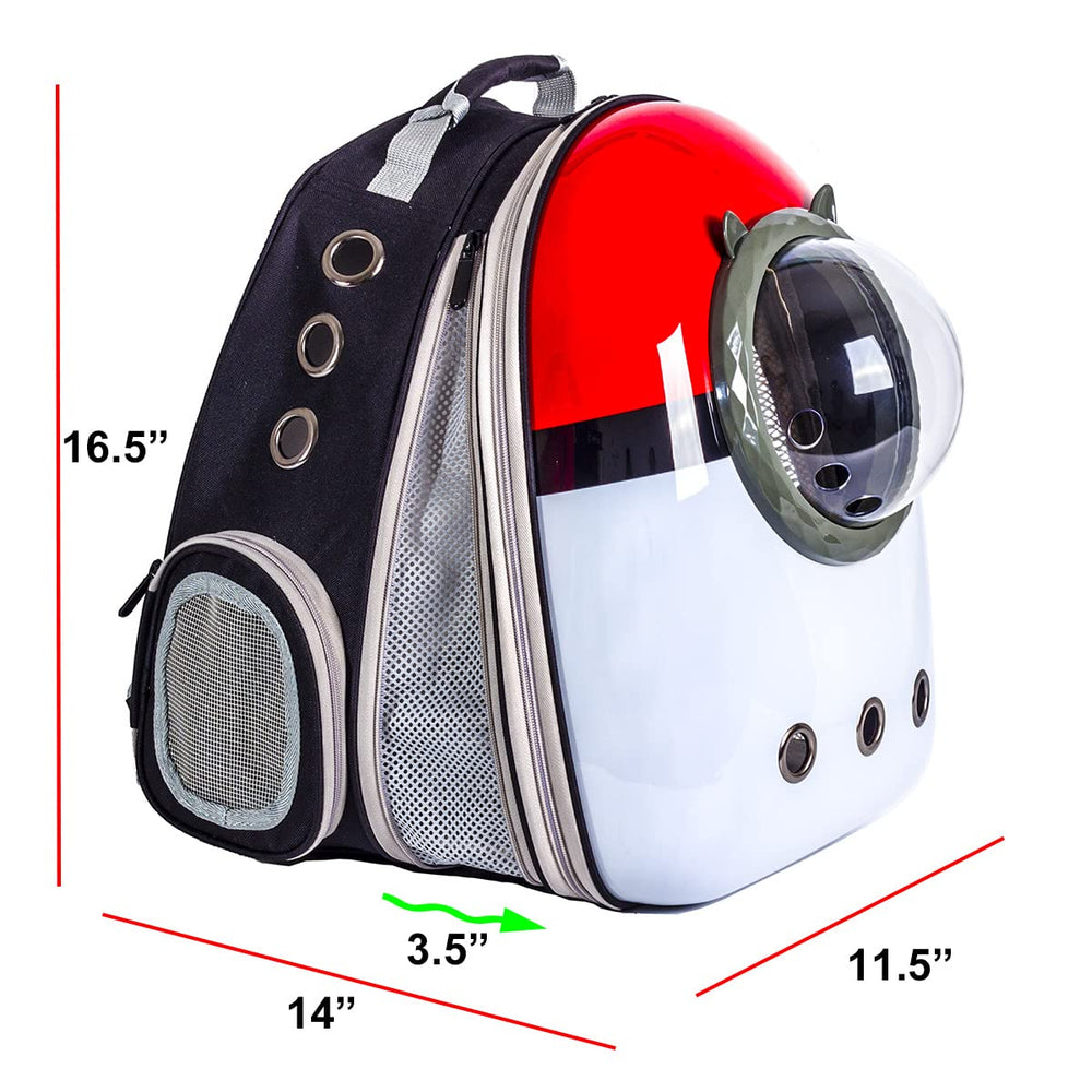 LAIRIES cat backpack side vent holes promote airflow during walks