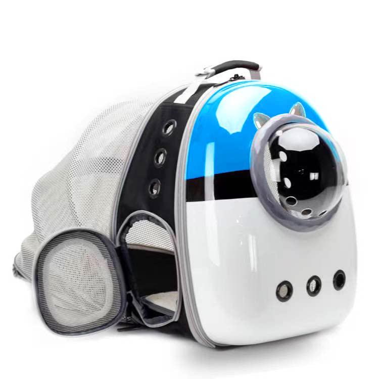 LAIRIES Expandable Cat Carrier Backpack bubble-window supports easy access during travel.