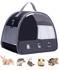 LAIRIES mochila para cobaya con ventana frontal transparente, transporte cómodo