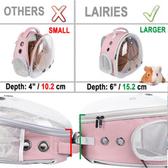 Lairies bubble window close-up highlighting clear visibility and scenic viewing